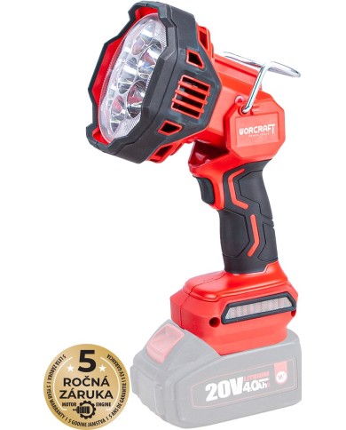Reflektor Worcraft CLED-S20Li-30WB ShareSYS, 20V Li-ion, ručný, 30 W, 800/1500/2500 lm