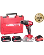 Skrutkovač Worcraft CHD-S20LiBCM ShareSYS, 20V, 60Nm, 2x Li-ion 2 Ah, 1x nabíjačka, bezuhlíkový, SET