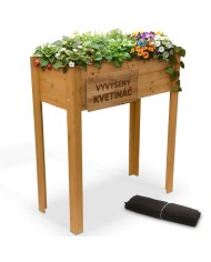 Záhon Strend Pro Garden, 84x40x98 cm, drevo, vyvýšený, s nohami