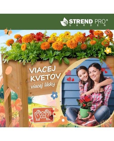 Záhon Strend Pro Garden, 84x40x98 cm, drevo, vyvýšený, s nohami