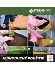 Záhon Strend Pro Garden, 84x40x98 cm, drevo, vyvýšený, s nohami