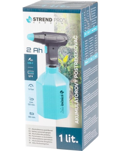 Postrekovač Strend Pro Garden, 3,7V, 2Ah, akumulátorový, 1 lit.