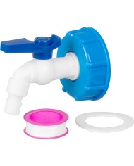 Ventil Strend Pro, záhradný, 3/4", 16 mm, s redukciou na IBC nádrž, PVC