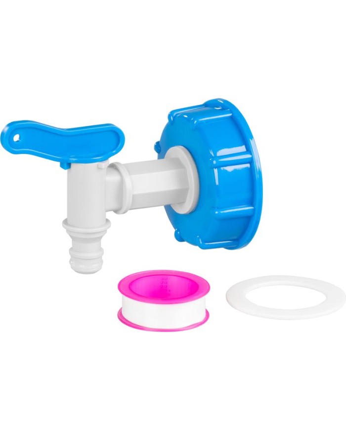 Ventil Strend Pro, záhradný, 3/4", 16 mm, s redukciou na IBC nádrž, PVC