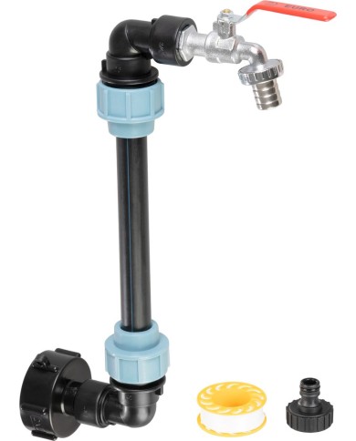 Sada Strend Pro Garden, ventil 3/4" + plastová redukcia 59 mm + výpust 3/4", na IBC nádrž