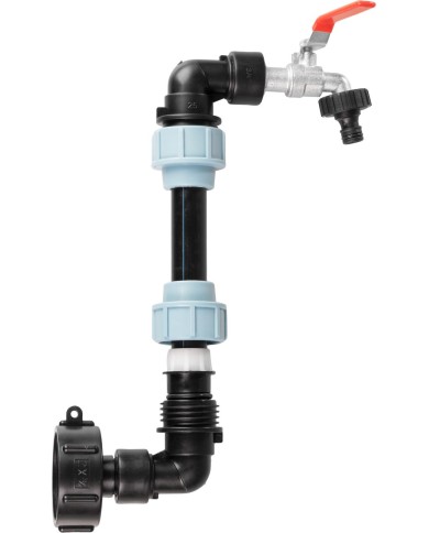 Sada Strend Pro Garden, ventil 3/4" + plastová redukcia 59 mm + výpust 3/4", na IBC nádrž