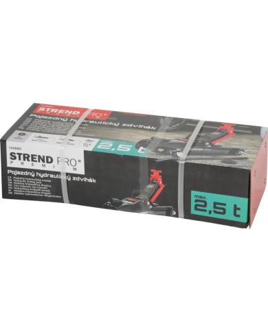 Zdvihák Strend Pro Premium, 2,5 tony, 85-365 mm, pojazdný, nízko profilový, hever