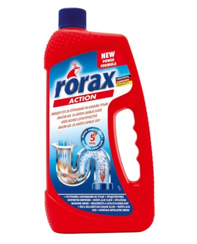 Čistič Rorax, na odpady, 2v1, 1000 ml