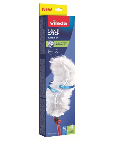 Prachovka Vileda Flex&Catch, s dlhou rokoväťou