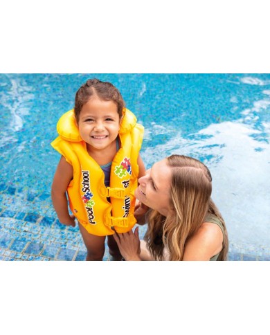 Vesta Intex® 58660, Pool School Deluxe, detská, nafukovacia, do vody, 3-6 rokov, 50x47 cm