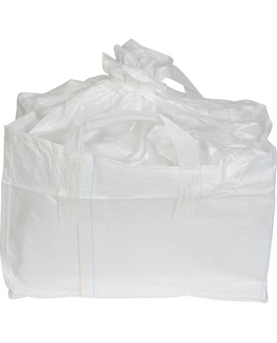 Vak BigBag TSF2, 68x35x46 cm, PP, 2 uši, biely, vrece šnúrovacie, rovné dno, max. 100 kg, záhradný