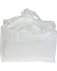 Vak BigBag TSF2, 68x35x46 cm, PP, 2 uši, biely, vrece šnúrovacie, rovné dno, max. 100 kg, záhradný