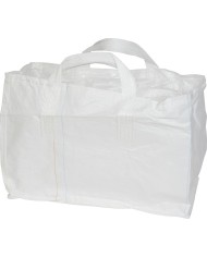 Vak BigBag TSF2, 68x35x46 cm, PP, 2 uši, biely, vrece šnúrovacie, rovné dno, max. 100 kg, záhradný