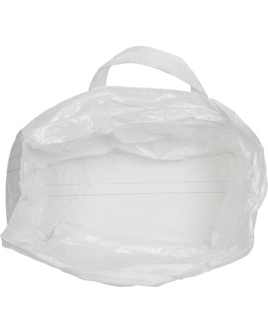 Vak BigBag TSF2, 68x35x46 cm, PP, 2 uši, biely, vrece šnúrovacie, rovné dno, max. 100 kg, záhradný