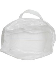 Vak BigBag TSF2, 68x35x46 cm, PP, 2 uši, biely, vrece šnúrovacie, rovné dno, max. 100 kg, záhradný