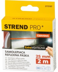 Páska Strend Pro, 25 mm, L-2 m, červená, reflexná