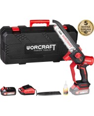 Píla Worcraft CHS-S20LiBDM ShareSYS, bezuhliková, 20V Li-ion, 8" reťaz, mini reťazová, SET v kufri