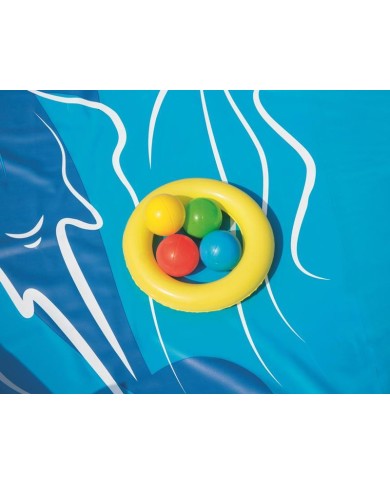 Bazénik Bestway® 53069, Lava Lagoon, detský, nafukovacie ihrisko, 265x265x104 cm