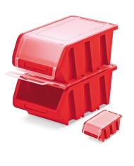 Zasobnik vxsxh 23x16x12cm s krytom /červený/