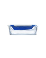 Misa zapekacia hranatá s pokrievkou, 33x20x14cm, 2,9L+1,6L, sklo číre PYREX, spevnený obal KLC