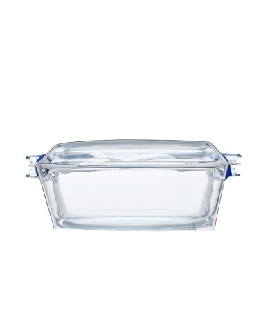 Misa zapekacia oválna s pokrievkou, 38x23x15cm, 4,4L+1,4L, sklo číre PYREX, spevnený obal KLC