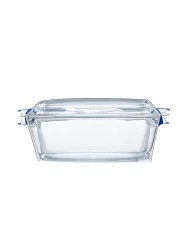 Misa zapekacia oválna s pokrievkou, 38x23x15cm, 4,4L+1,4L, sklo číre PYREX, spevnený obal KLC