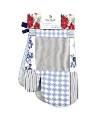 Chňapka/rukavica bal.2ks s teflónovou úpravou a s magnetom, dizajn PATCHWORK
