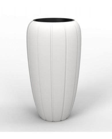 Kvetináč UH o400 mm GAJA biely výška 750 mm s vložkou
