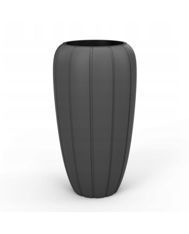 Kvetináč UH o400 mm GAJA antracit výška 750 mm s vložkou