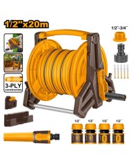 Bubon s hadicou 1/2" 20m, s príslušenstvom, INGCO s možnosťou zavesenia na stenu