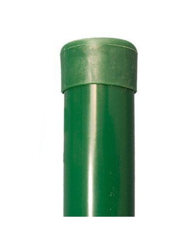 Stlpik o48/2000mm Zn+PVC zelený s UH klobučikom KLC