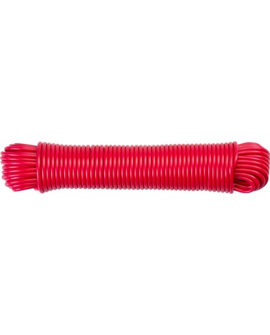 Šnúra na prádlo Cloth-Line L-20 m/4 mm, PVC, červená