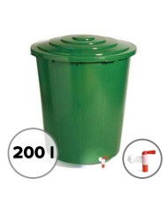 Sud na vodu 200 l s ventilom a vekom zelený UH KLC
