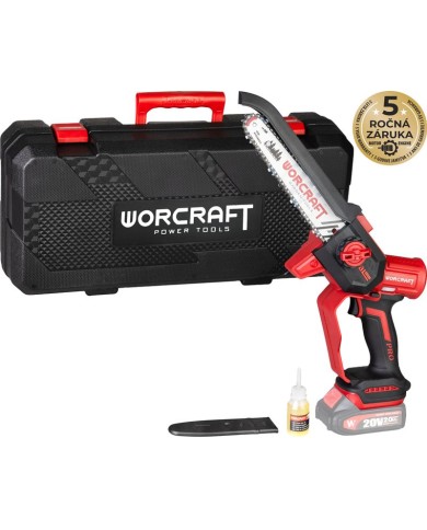 Píla Worcraft CHS-S20LiBD ShareSYS, bezuhliková, 20V Li-ion, 8" reťaz, mini reťazová