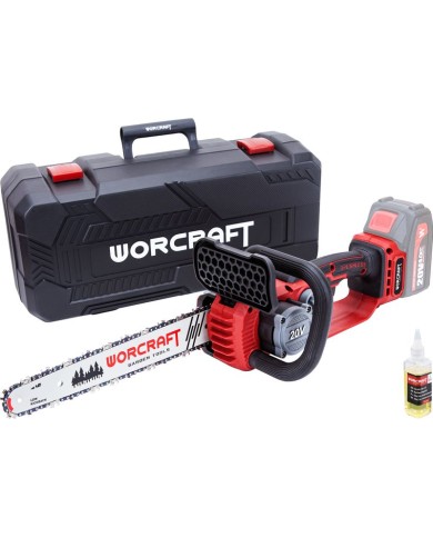 Píla Worcraft CGC-S20LiBD, bezuhliková, reťazová, 20V Li-ion, 26ml nádrž na olej, 12" reťaz