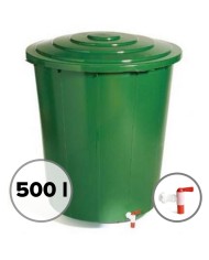 Sud na vodu 500L s ventilom a vekom zelený UH