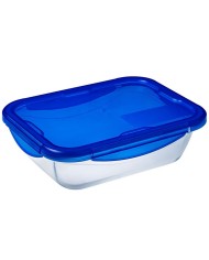 Dóza na potraviny s tesniacim vekom obdĺžniková, 30x23x8cm, 3,5L, sklo číre PYREX