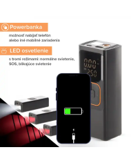 Kompresor AKU + powerbanka 7500mAh, pumpa
