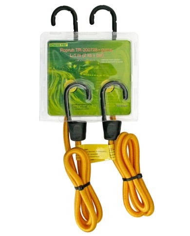 Guma upínacia Strend Pro LB344, 8 mm, 2x 100 cm, s oceľovým háčikom, nos. 7 kg