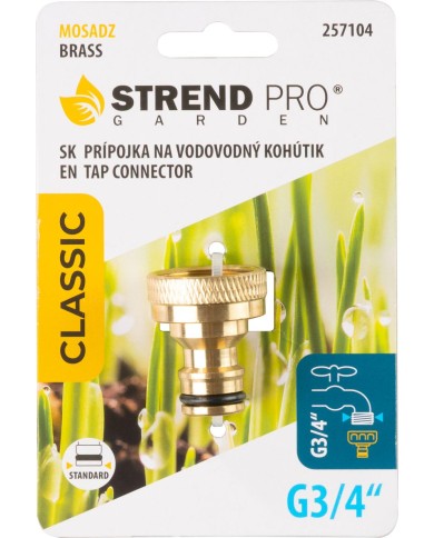 Prípojka Strend Pro, mosadzná, G3/4", na vodovodný kohútik, vnútorný závit
