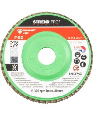 Kotúč Strend Pro Premium 115 x 22 mm, brúsny, P60, diamantový, lamelový