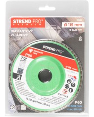 Kotúč Strend Pro Premium 115 x 22 mm, brúsny, P60, diamantový, lamelový