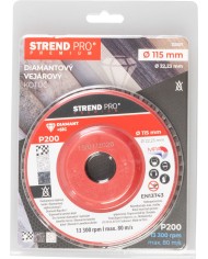 Kotúč Strend Pro Premium 115 x 22 mm, brúsny, P200, diamantový, lamelový