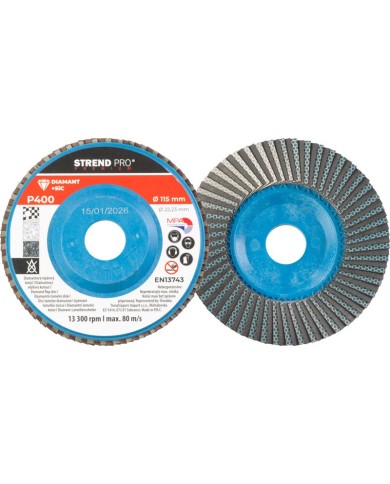 Kotúč Strend Pro Premium 115 x 22 mm, brúsny, P400, diamantový, lamelový
