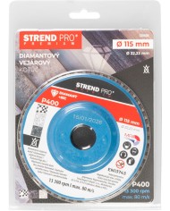 Kotúč Strend Pro Premium 115 x 22 mm, brúsny, P400, diamantový, lamelový