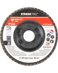 Kotúč Strend Pro Premium 115 x 22 mm, brúsny, P120, diamantový, lamelový