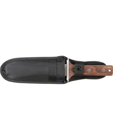Nôž Strend Pro Premium, HORI HORI, záhradný, s púzdrom, drevená rúčka, univerzal