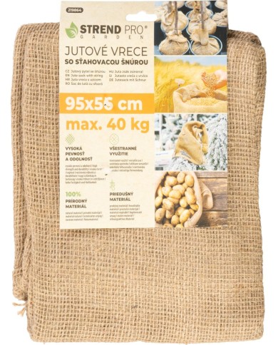 Vrece Strend Pro Garden, jutové, 95x56 cm, max.40 kg, so šnúrou