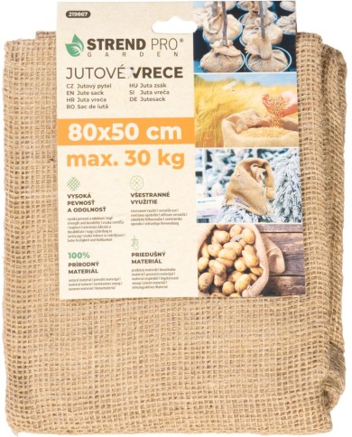 Vrece Strend Pro Garden, jutové, 80x50 cm, max.30 kg, bez šnúry