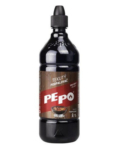 Podpaľovač PE-PO® tekutý, 1000 ml, rozpaľovač na gril, kachle, krby, pece